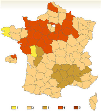 Carte des bises